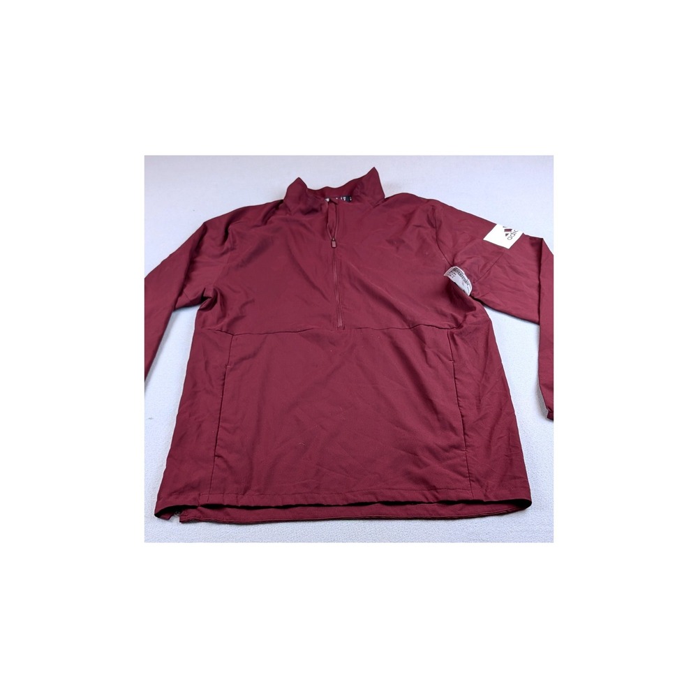 Adidas Womens Climalite Quarter Zip Jacket Maroon Burgundy Small 22110980105